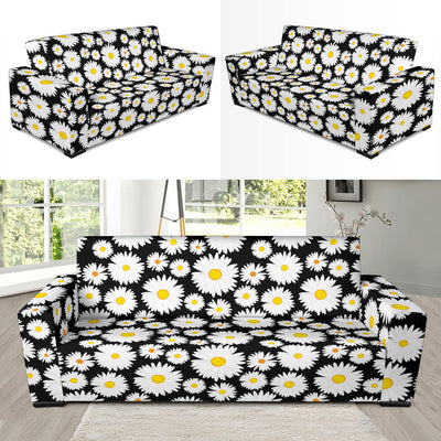 Daisy Pattern Print Design 01 Sofa Slipcover