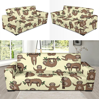 Sloth Print Design LKS3010 Sofa Slipcover