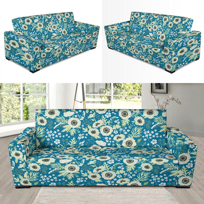 Anemone Pattern Print Design 01 Sofa Slipcover