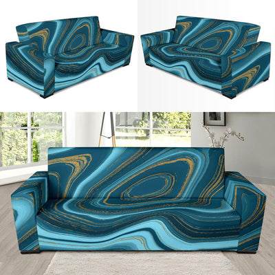 Liquid Pattern Print Design 04 Sofa Slipcover