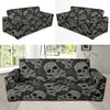 Paisley Skull Pattern Print Design A01 Sofa Slipcover