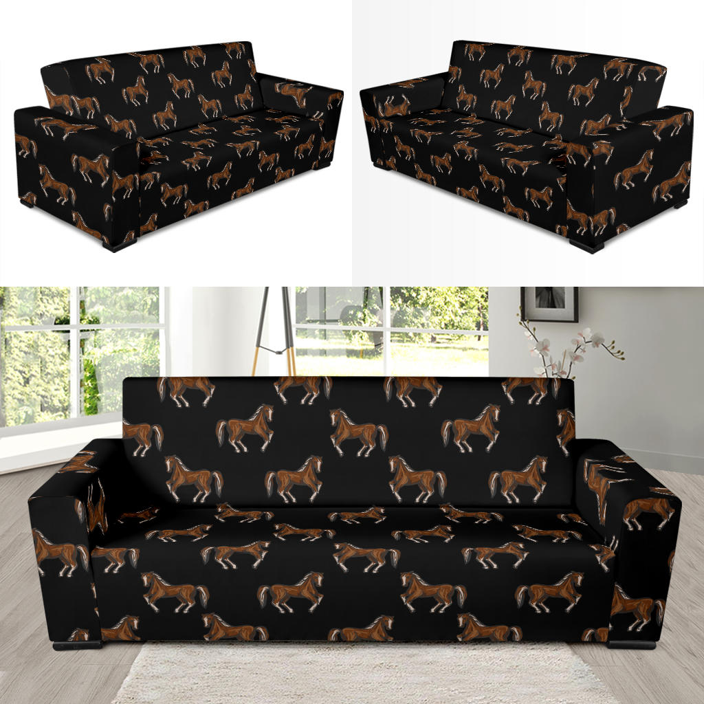 Horse Print Design LKS3010 Sofa Slipcover