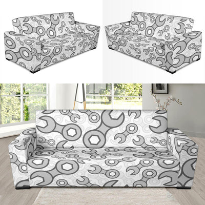 Mechanic Pattern Print Design 05 Sofa Slipcover