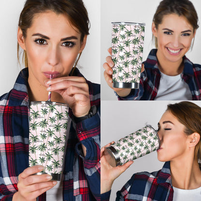 Aloha Beach Pattern Design Themed Print Tumbler