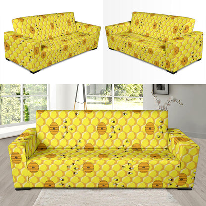 Honey Bee Print Design LKS303 Sofa Slipcover