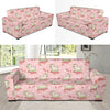 Bichons Frise Pattern Print Design 01 Sofa Slipcover