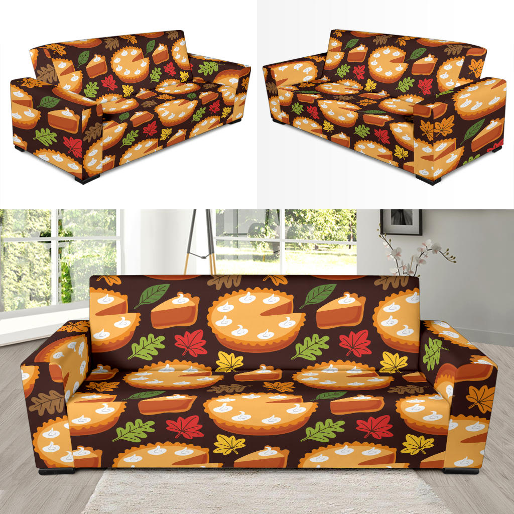 Pie Pattern Print Design A03 Sofa Slipcover