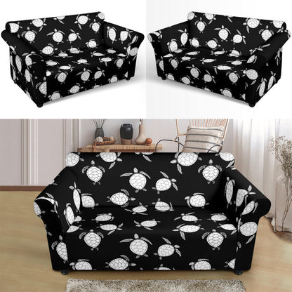 Sea Turtle Print Design LKS303 Loveseat Couch Slipcover
