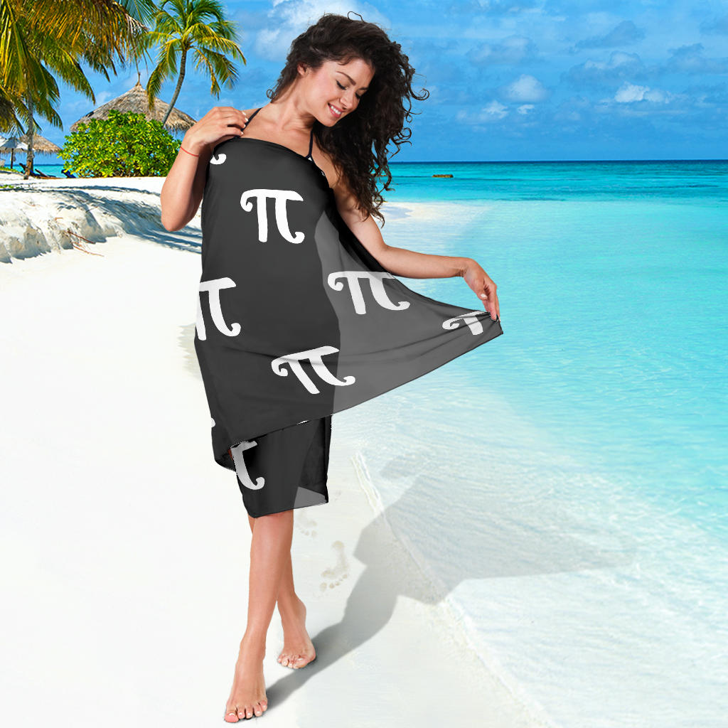 Pi Day Pattern Print Design A01 Sarong Pareo Wrap