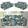 Hydrangea Pattern Print Design 02 Sofa Slipcover