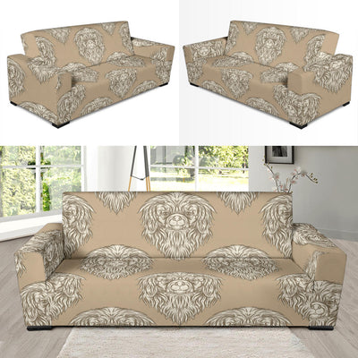 Pekingese Pattern Print Design A01 Sofa Slipcover