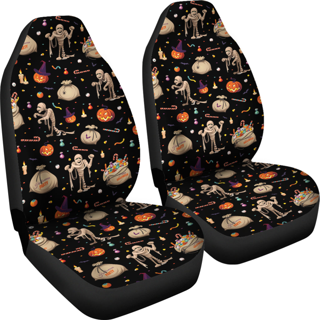 Mummy Halloween Print Design LKS303 Car Seat Covers