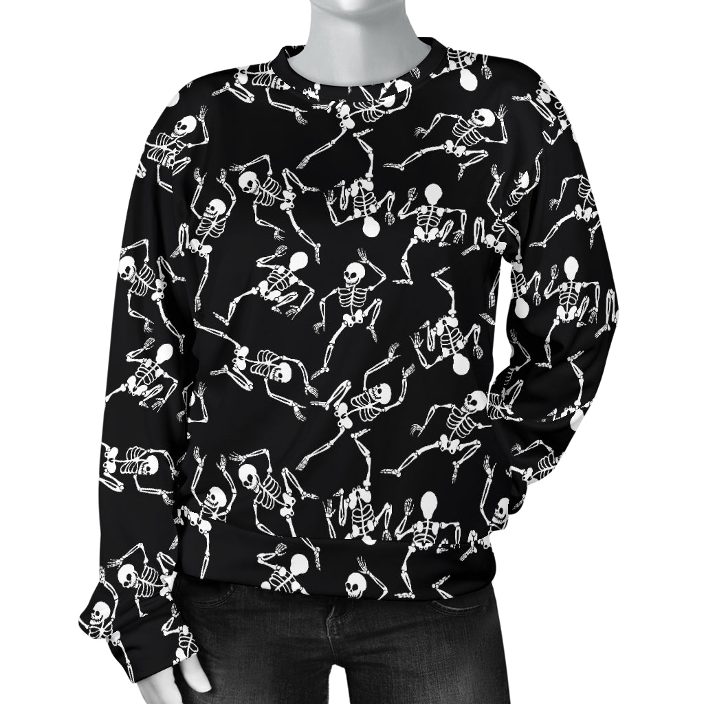 Skeleton Style Print Women Long Sleeve Sweatshirt