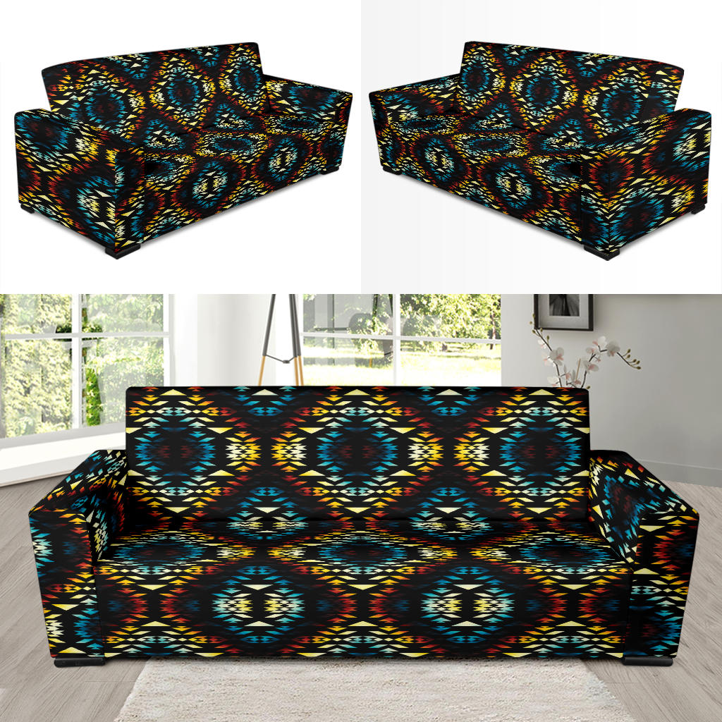 Tribal Pattern Print Design LKS309 Sofa Slipcover