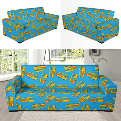 School Bus Print Design LKS302 Sofa Slipcover