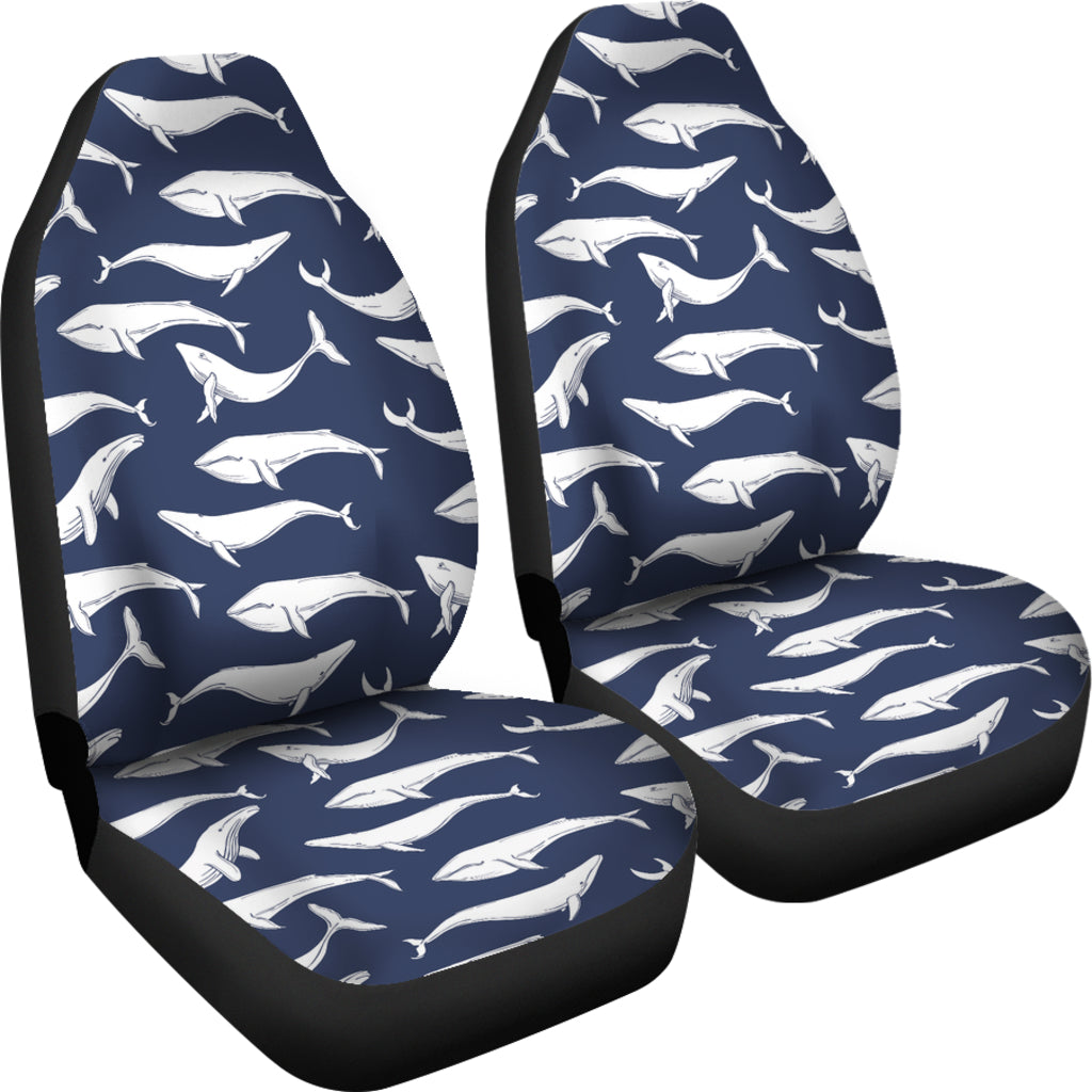 Whale Print Design LKS308 Car Seat Covers