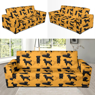 Bouviers des Flandres Pattern Print Design 01 Sofa Slipcover