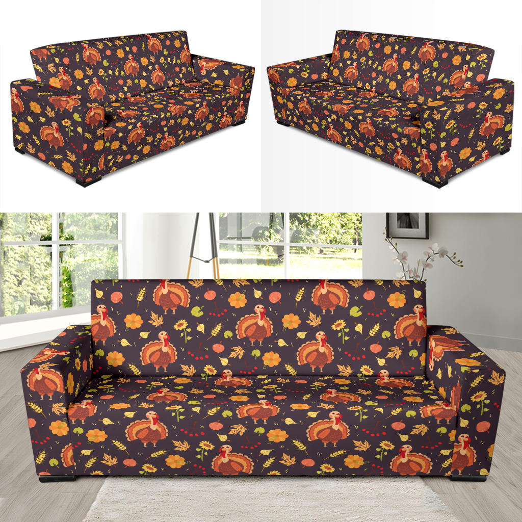 Thanksgiving Print Design LKS305 Sofa Slipcover