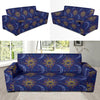 Celestial Moon Sun Pattern Print Design 01 Sofa Slipcover