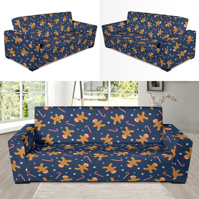 Gingerbread Pattern Print Design 01 Sofa Slipcover