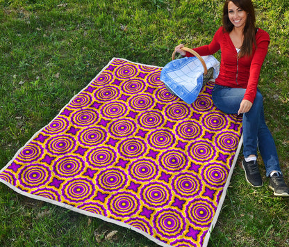 Optical illusion Expansion Quilt Bedspread