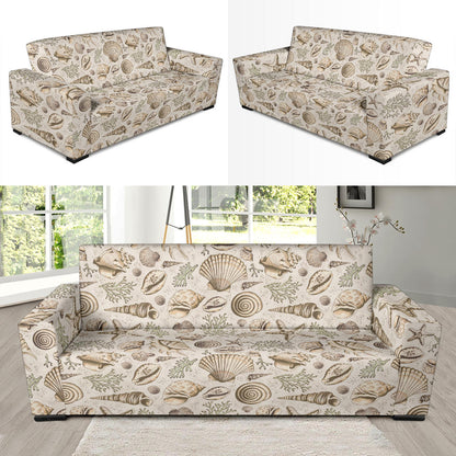 Seashell Print Design LKS304 Sofa Slipcover