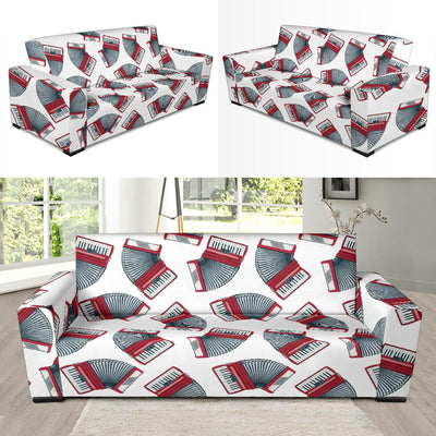 Accordion Pattern Print Design 03 Sofa Slipcover