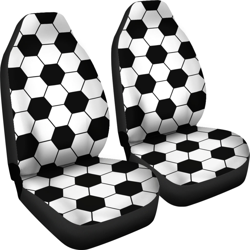 Soccer Ball Texture Print Design LKS303 Car Seat Covers