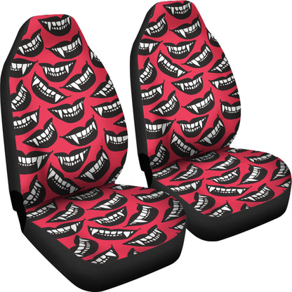 Vampire Lips Print Design LKS305 Car Seat Covers