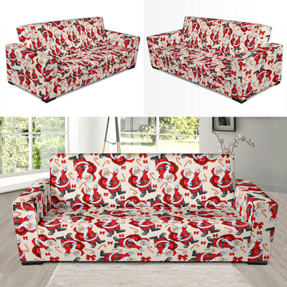 Santa Christmas Themed Print Design LKS302 Sofa Slipcover
