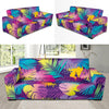 Palm Leaf Pattern Print Design A04 Sofa Slipcover