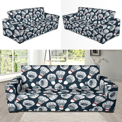 Badminton Ball Pattern Print Design 01 Sofa Slipcover