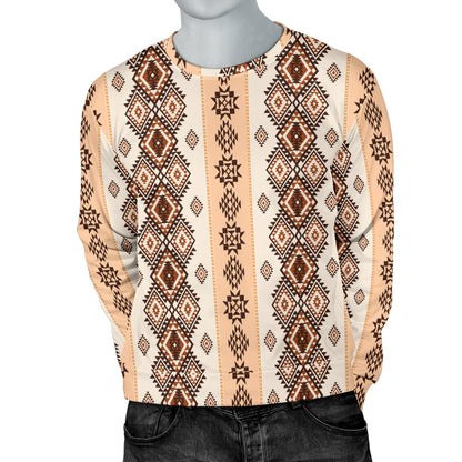 Native Classic Pattern Print Men Long Sleeve Sweatshirt