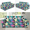 90s Pattern Print Design 3 Sofa Slipcover