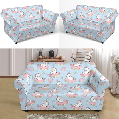 Unicorn Print Design LKS303 Loveseat Couch Slipcover