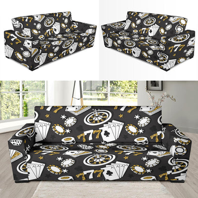 Casino Pattern Print Design 05 Sofa Slipcover