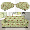 Beagle Pattern Print Design 07 Sofa Slipcover