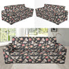 Butterfly Flower Pattern Print Design 07 Sofa Slipcover