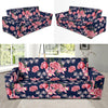 Rose Pattern Print Design A05 Sofa Slipcover