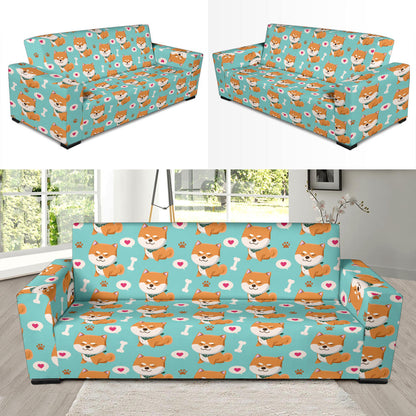 Shiba Inu Print Design LKS3013 Sofa Slipcover