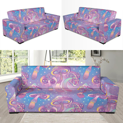 Psychedelic Mushroom Pattern Print Design A01 Sofa Slipcover