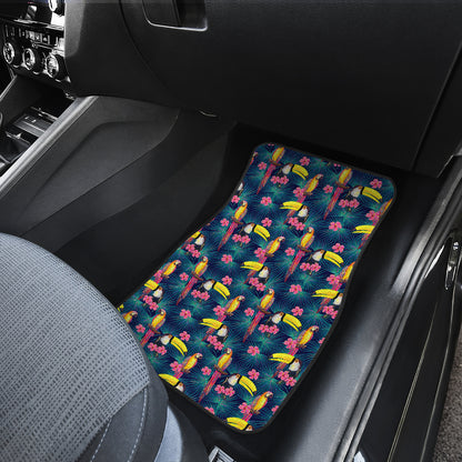 Toucan Parrot Design Car Floor Mats Front Back