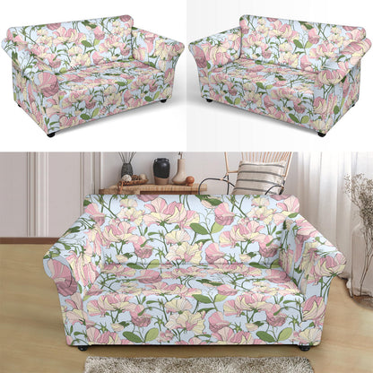 Sweet Pea Print Design LKS304 Loveseat Couch Slipcover