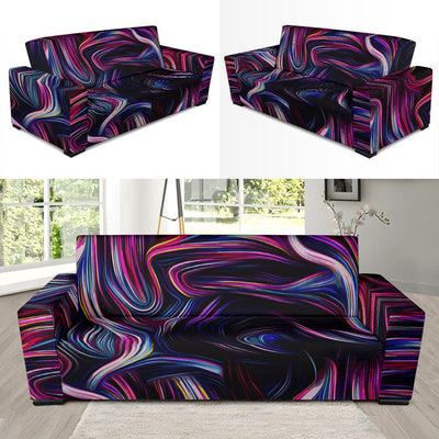 Liquid Pattern Print Design 01 Sofa Slipcover