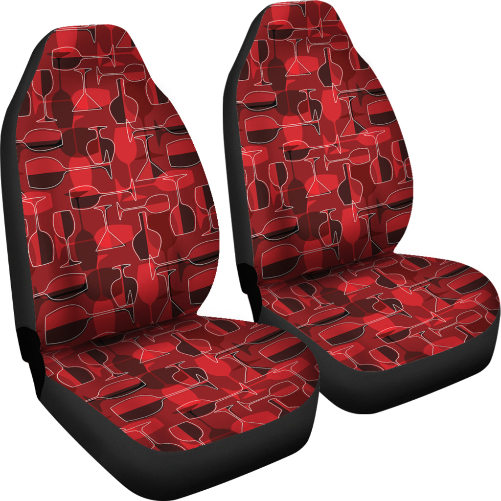 Wine Glass Print Design LKS301 Car Seat Covers