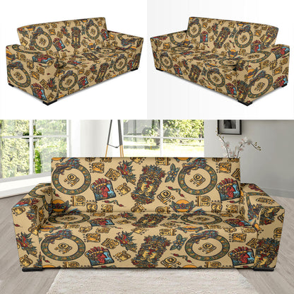 Totem Print Design LKS305 Sofa Slipcover