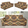 Calendar Aztec Pattern Print Design 02 Sofa Slipcover