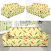 Carrot Pattern Print Design 04 Sofa Slipcover