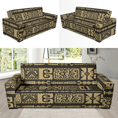 Mayan Pattern Print Design 03 Sofa Slipcover