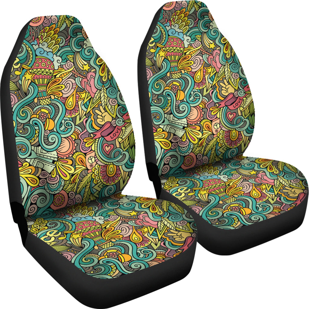 Hippie Print Design LKS302 Car Seat Covers